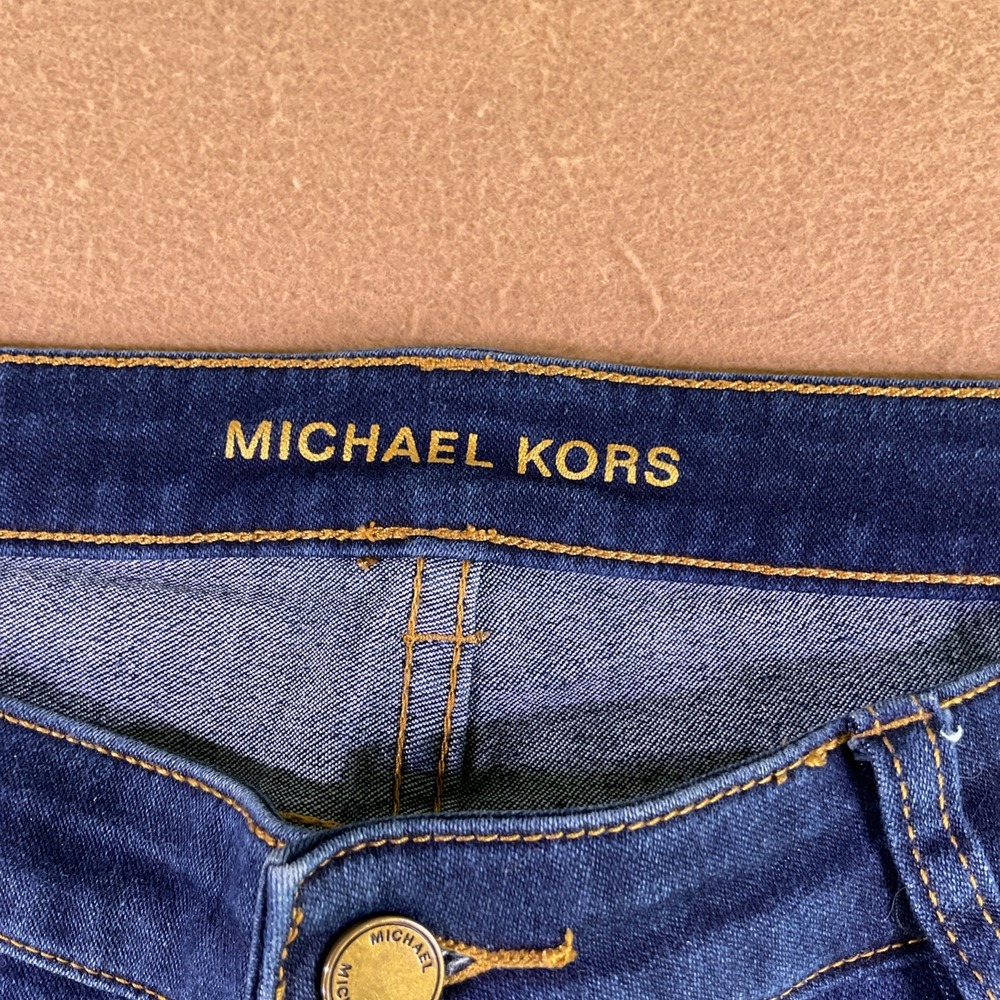 Michael Kors Womens Skinny Jeans Dark Wash Denim Blue Size 14 W36X29L - Picture 2 of 13